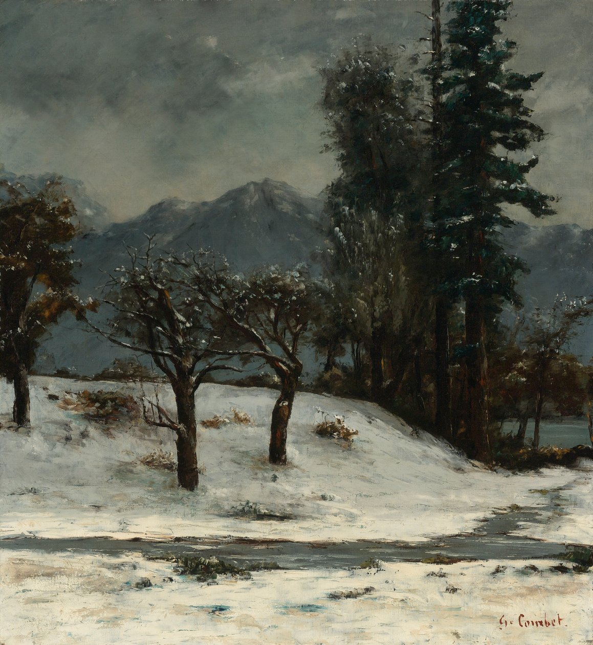 Sne af Gustave Courbet
