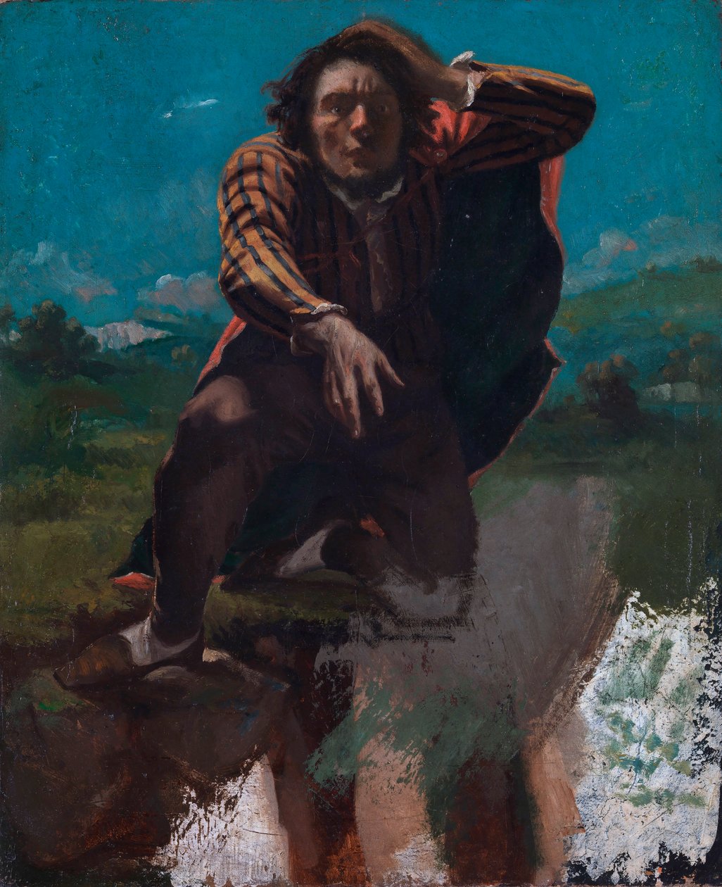 På kanten af ​​klinten af Gustave Courbet