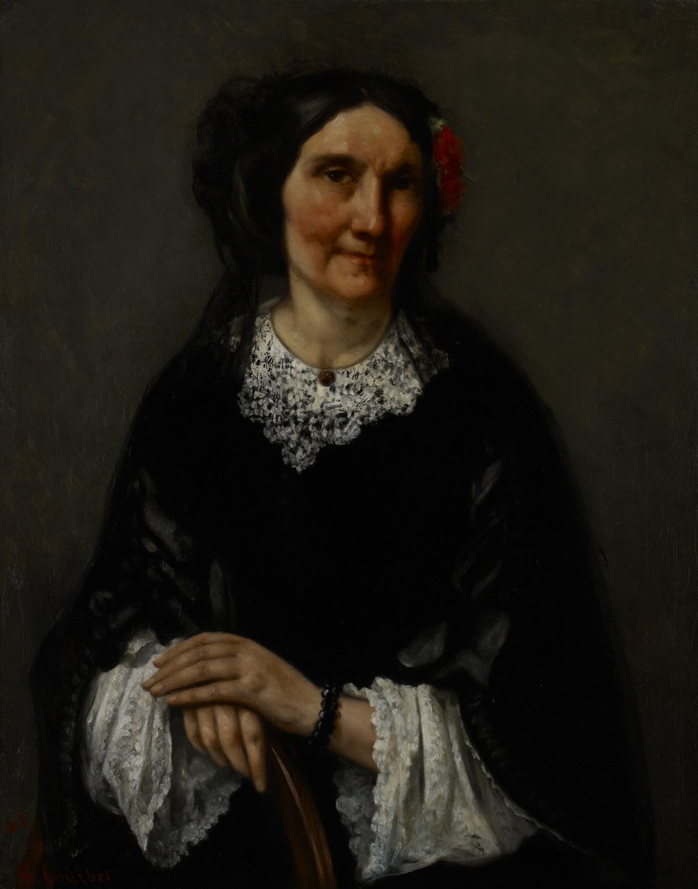 Portræt af Anika Psalmon, Mrs. Robin, 1862 af Gustave Courbet