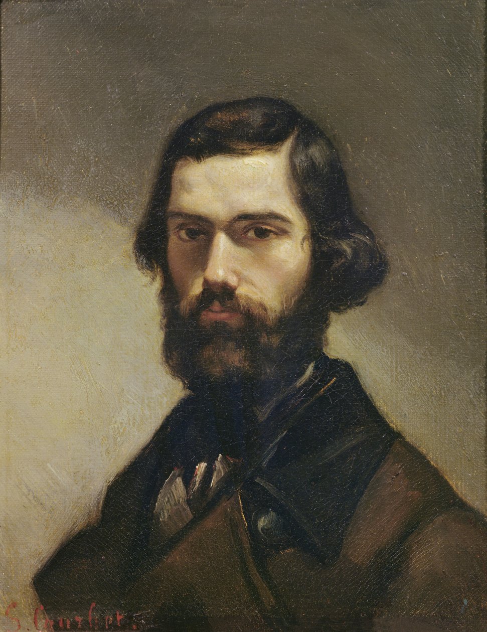 Portræt af Jules Valles (1832-85) c.1861 af Gustave Courbet