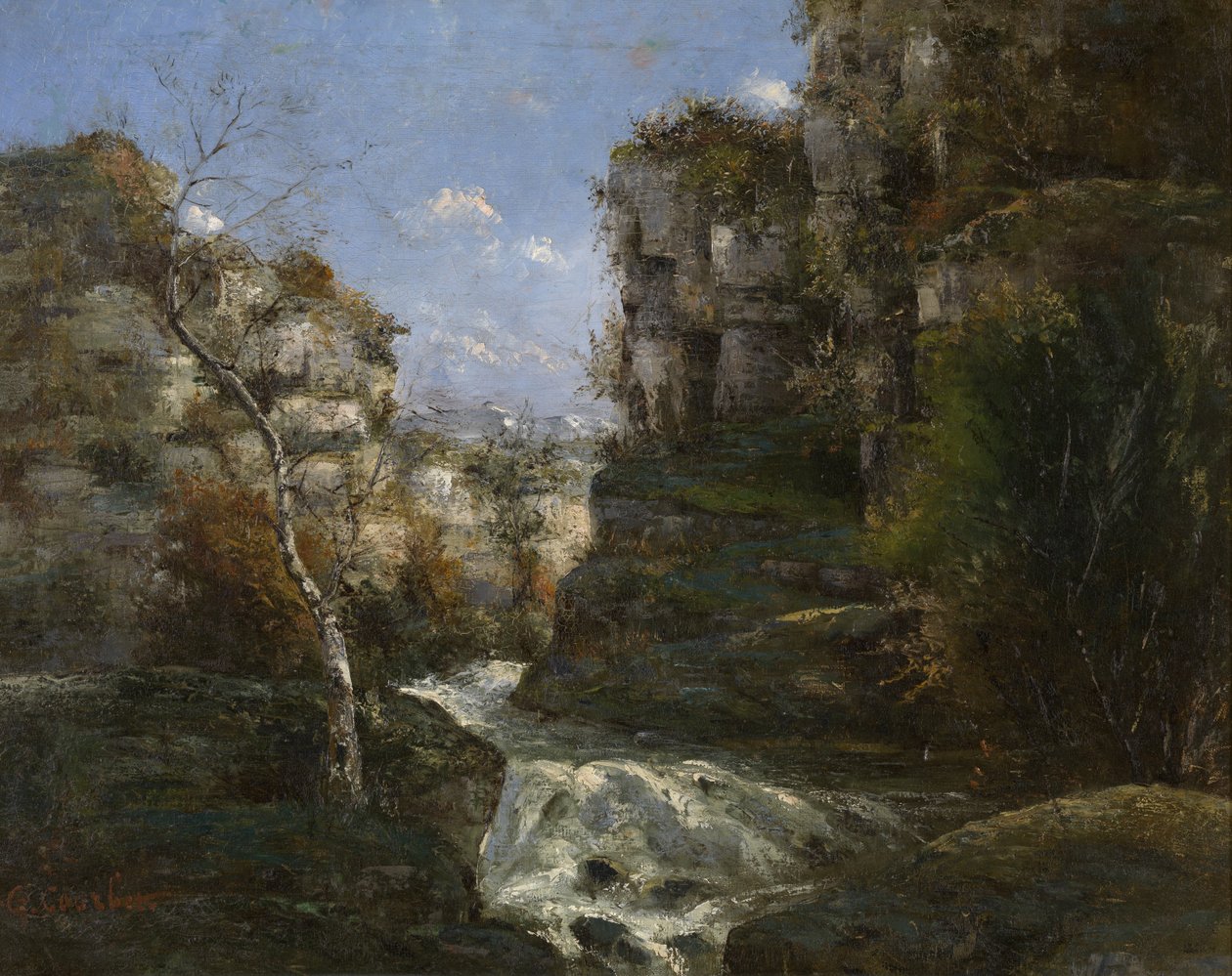 Klipper nær Ornans af Gustave Courbet