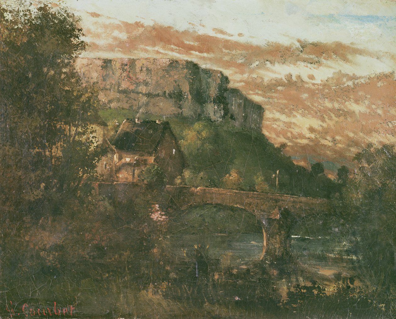 Broen ved Nahin, 1868 af Gustave Courbet