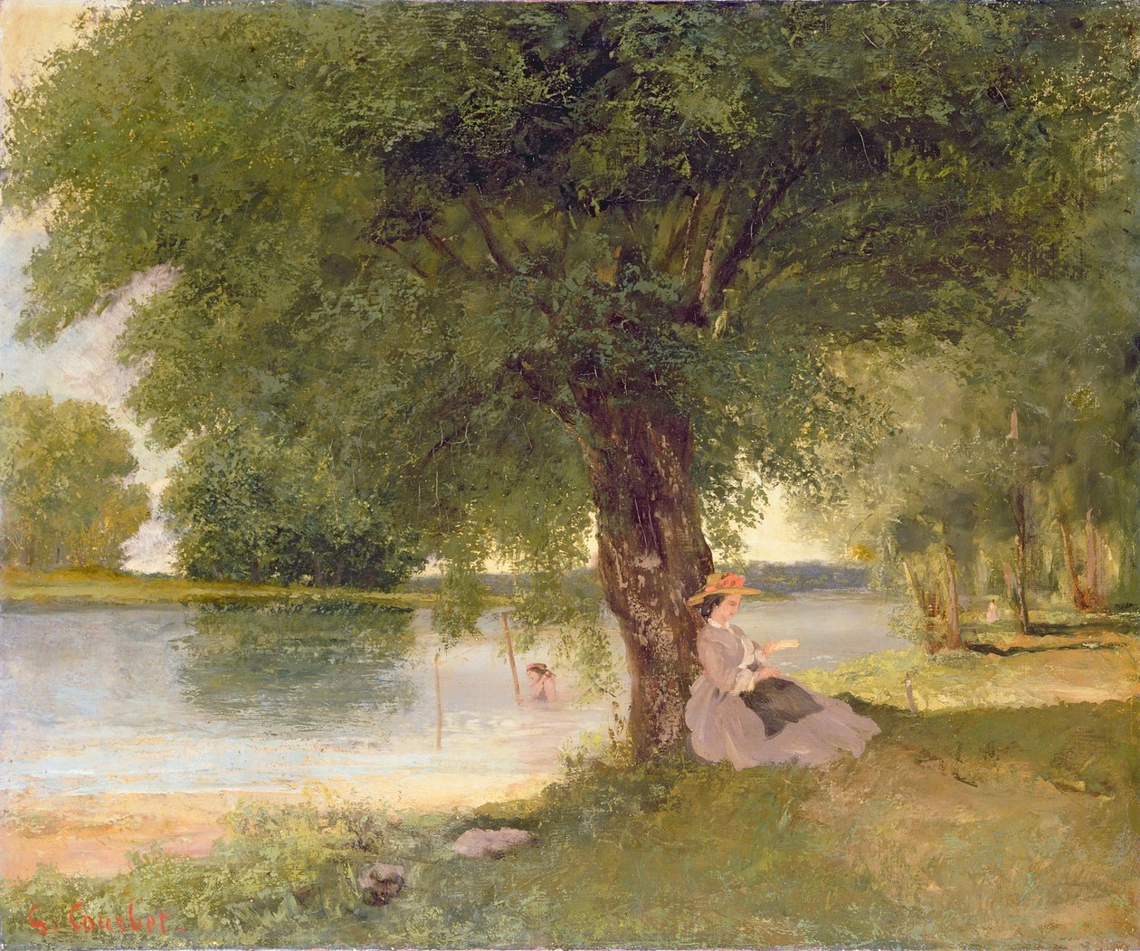 Charente ved Port-Bertaud, 1862 af Gustave Courbet