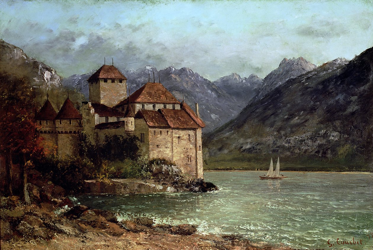 Chateau de Chillon, 1875 af Gustave Courbet