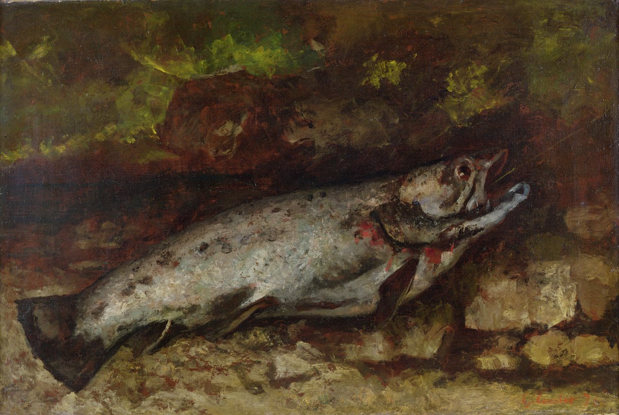 Ørreden, 1873 af Gustave Courbet