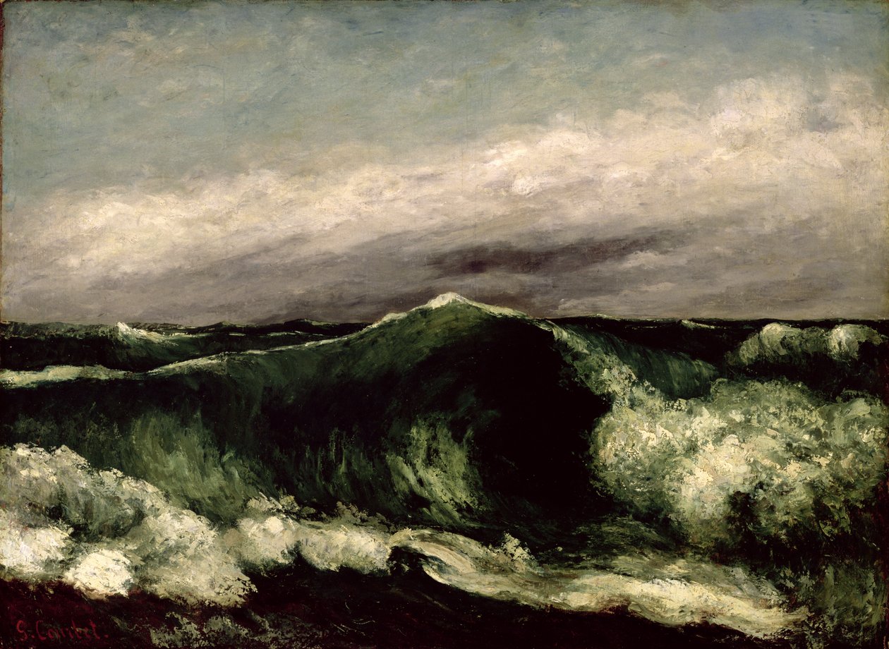Bølgen, 1869 af Gustave Courbet
