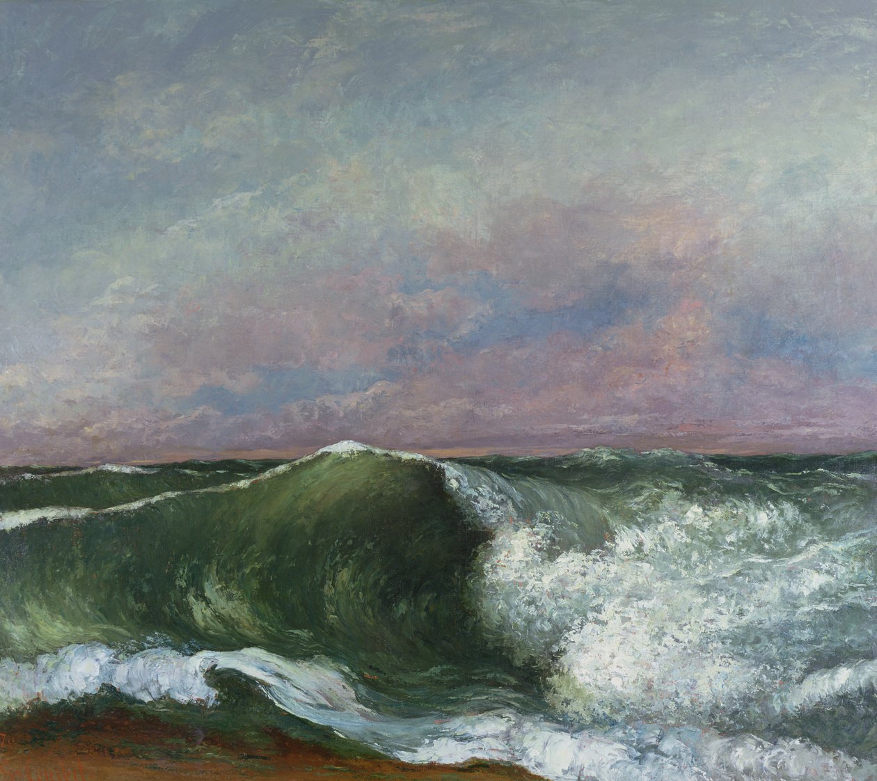 Bølgen, 1870 af Gustave Courbet