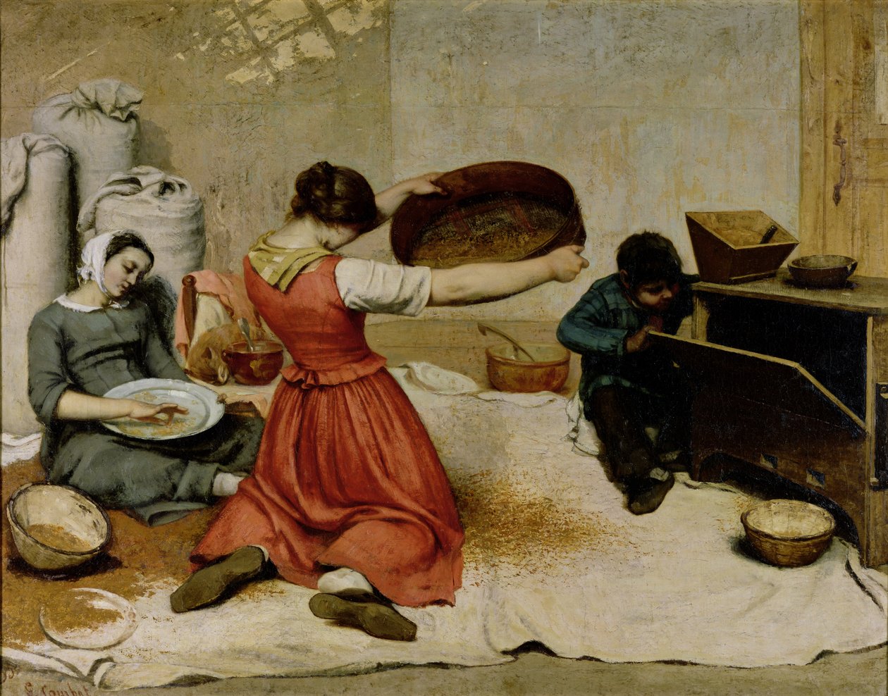 Vinderne, 1855 af Gustave Courbet