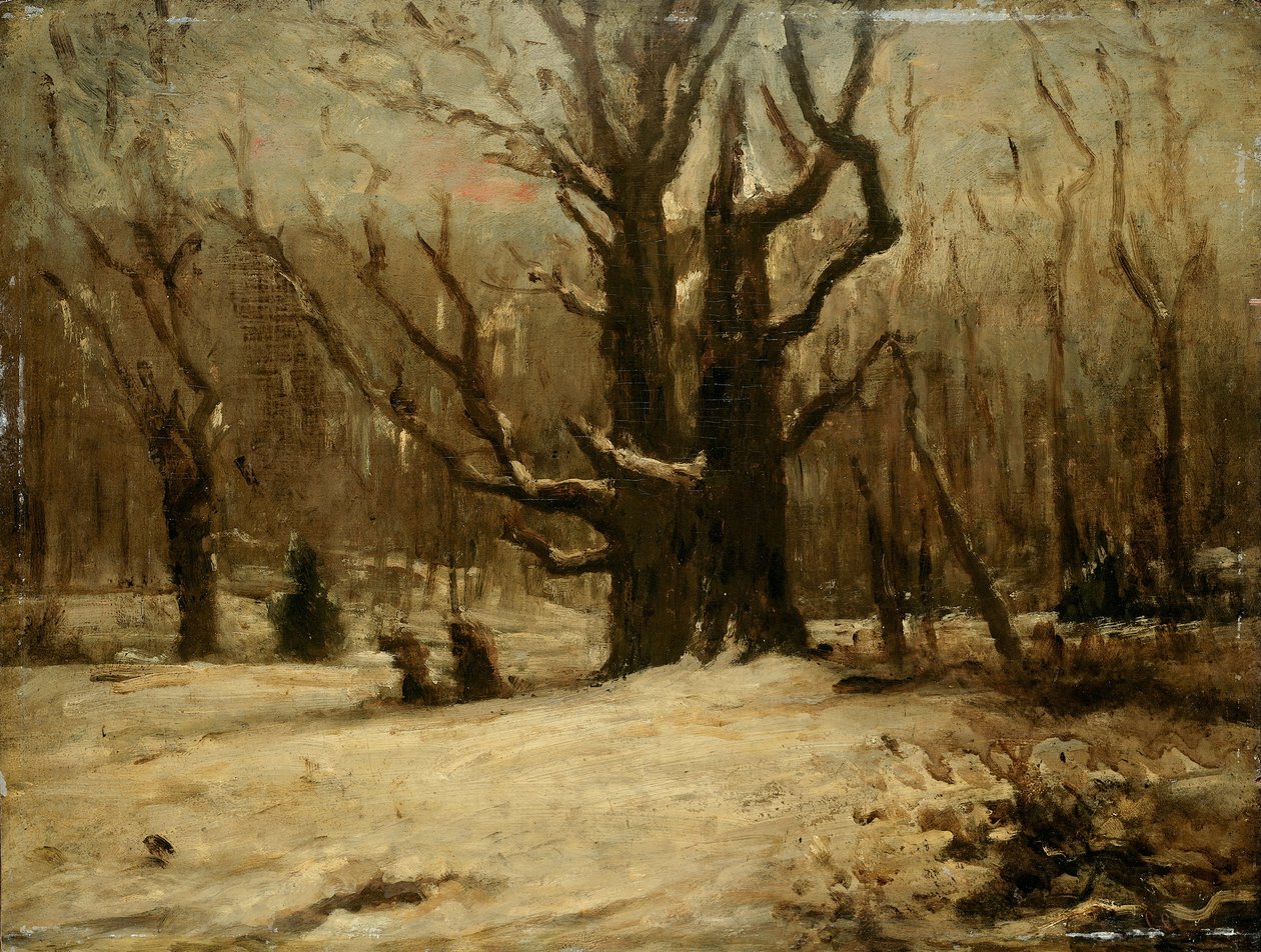 vinterlandskab af Gustave Courbet