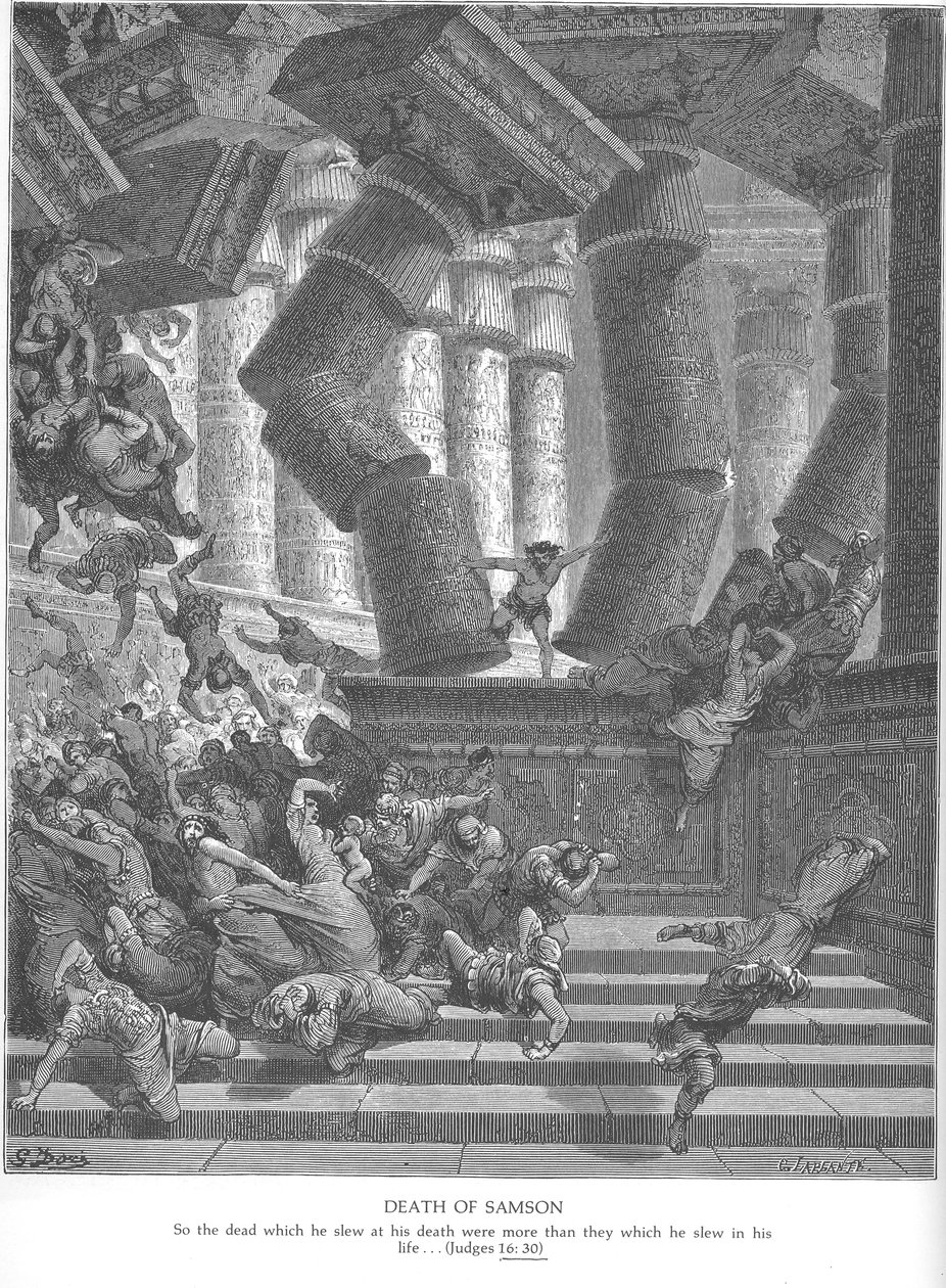 Gustave Doré. Simsons død af Gustave Dore