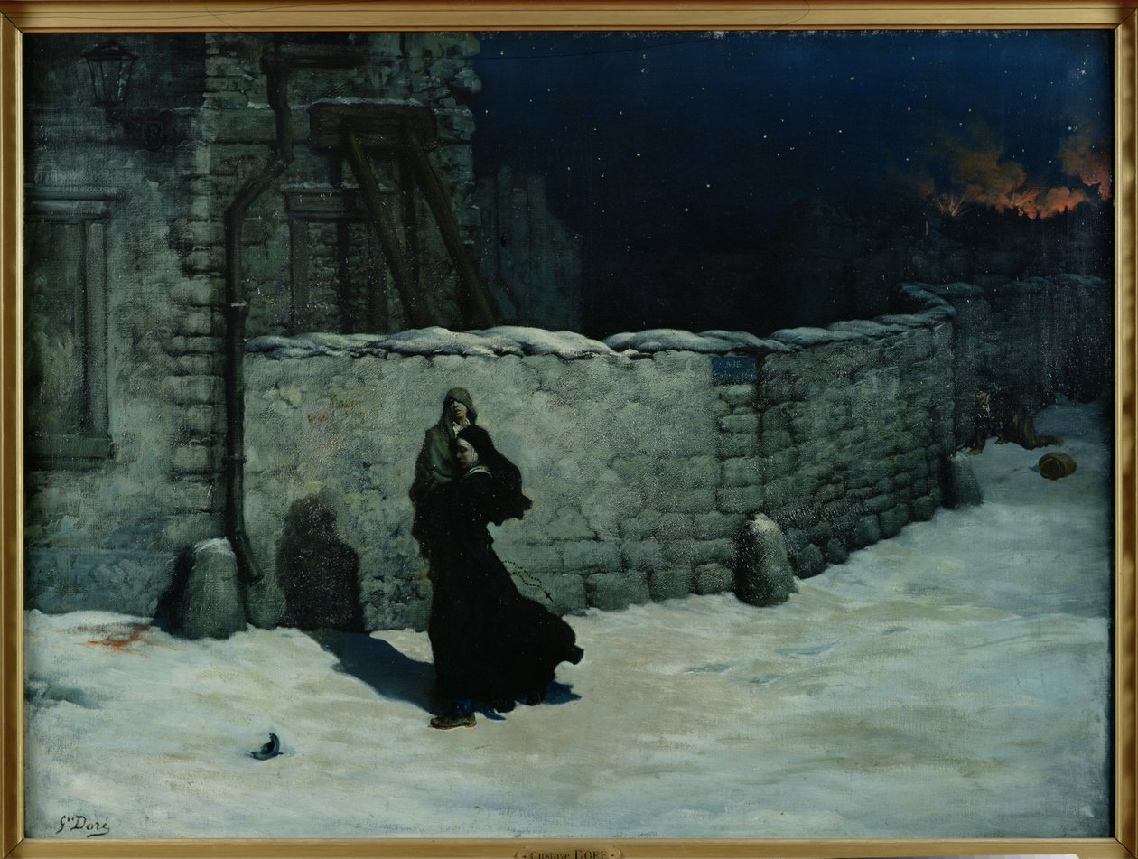 En hændelse under belejringen af Paris af Gustave Dore