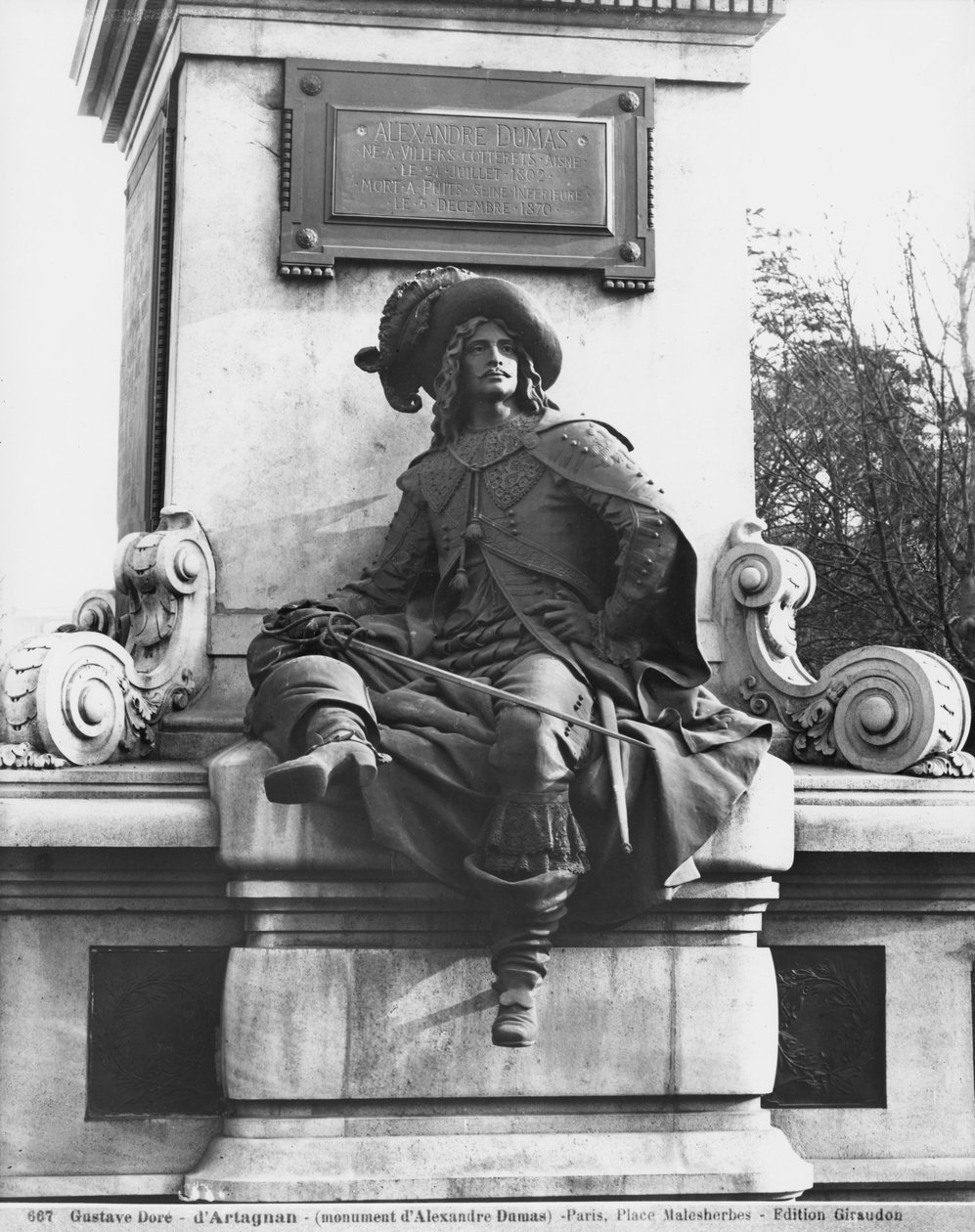 Monument til Alexandre Dumas Pere, d