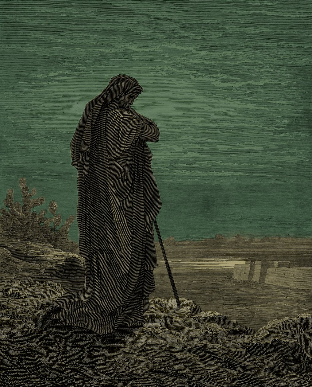 Profeten Amos, gravering af Gustave Doré. - Bibel af Gustave Dore