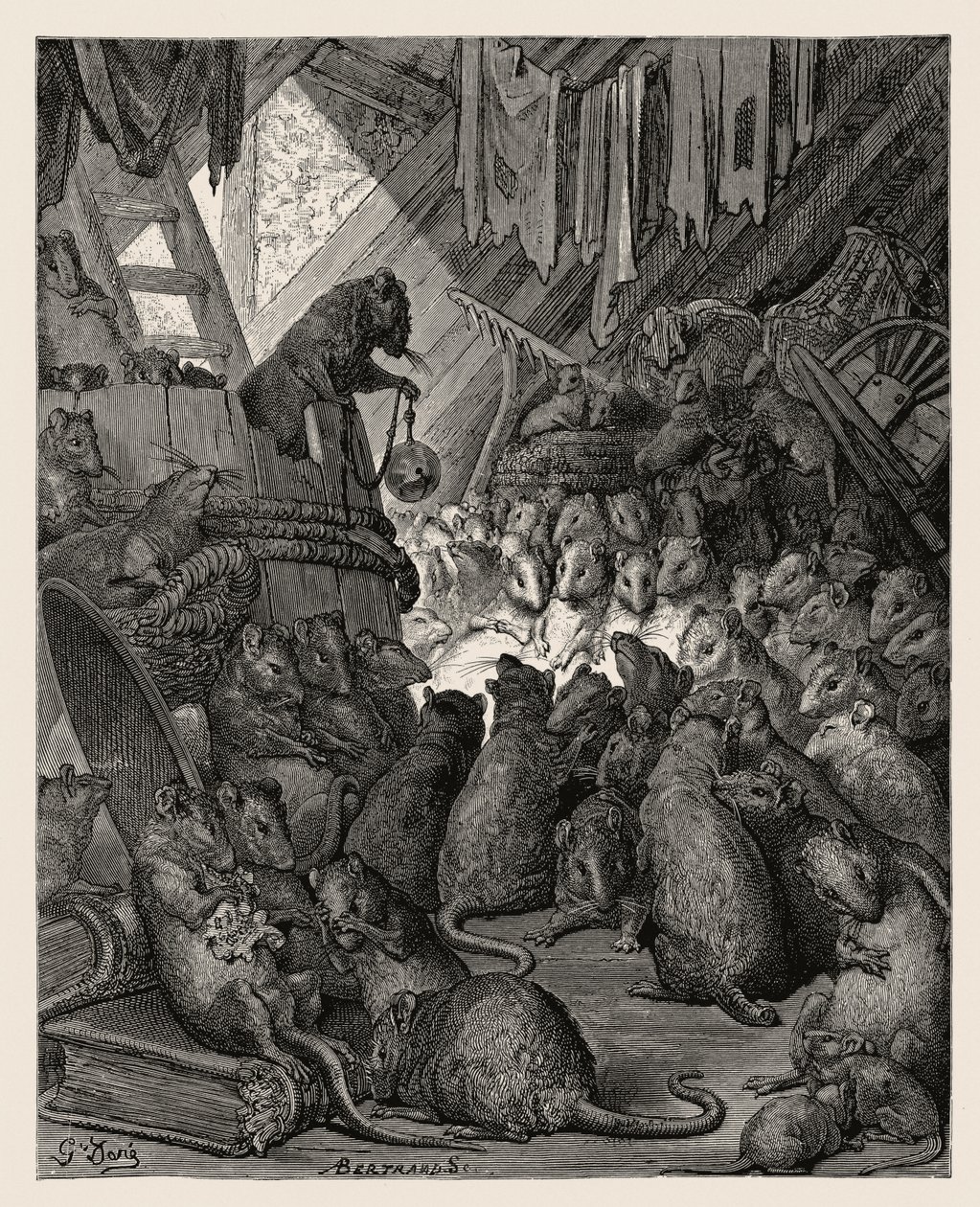 Scan af en Gustave Doré -gravering af Gustave Dore