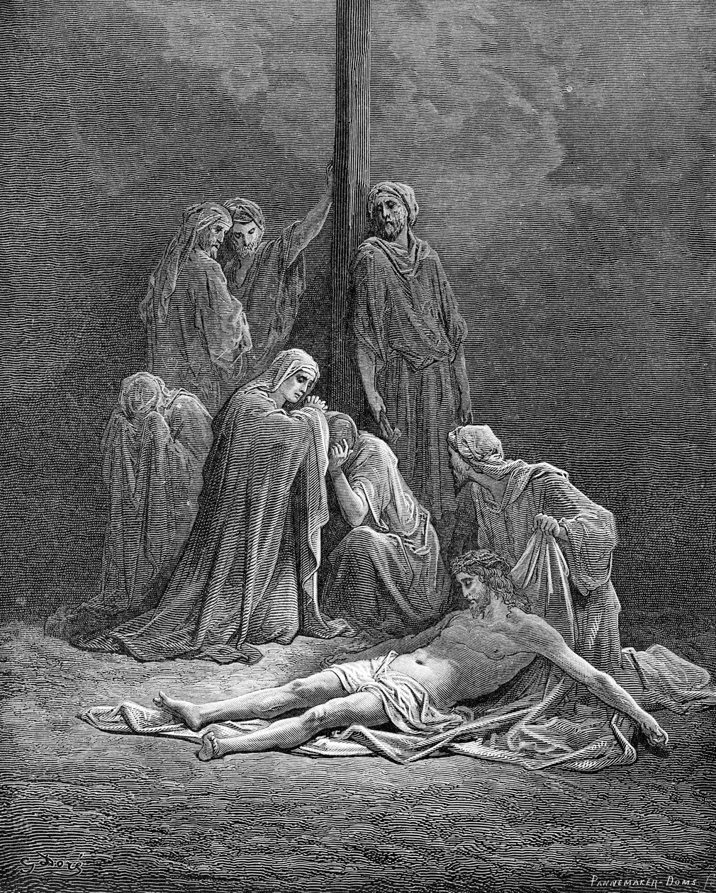 Den døde Kristus - Bibelen af Gustave Dore