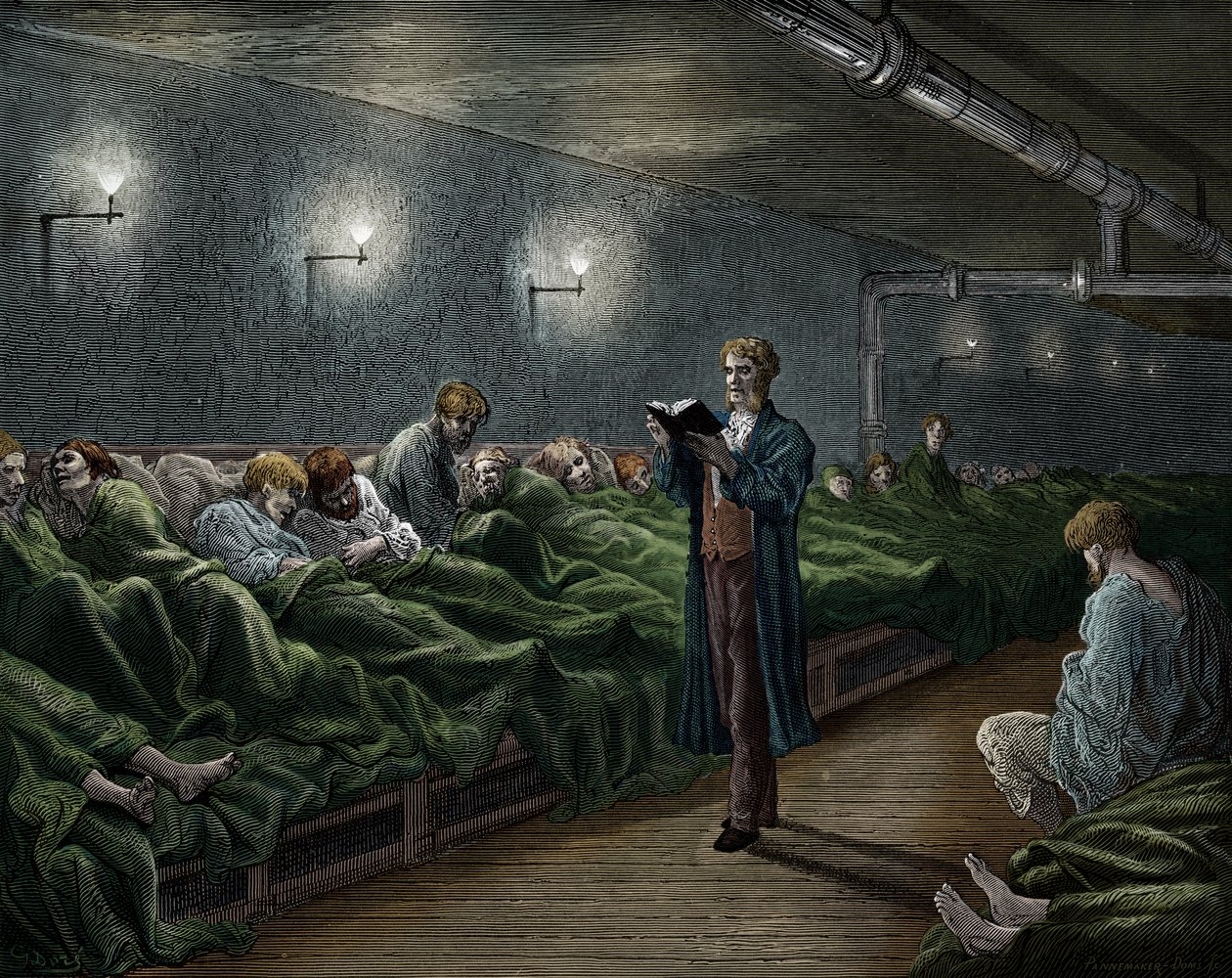 Victoriansk tilflugtssted i London af Doré af Gustave Dore