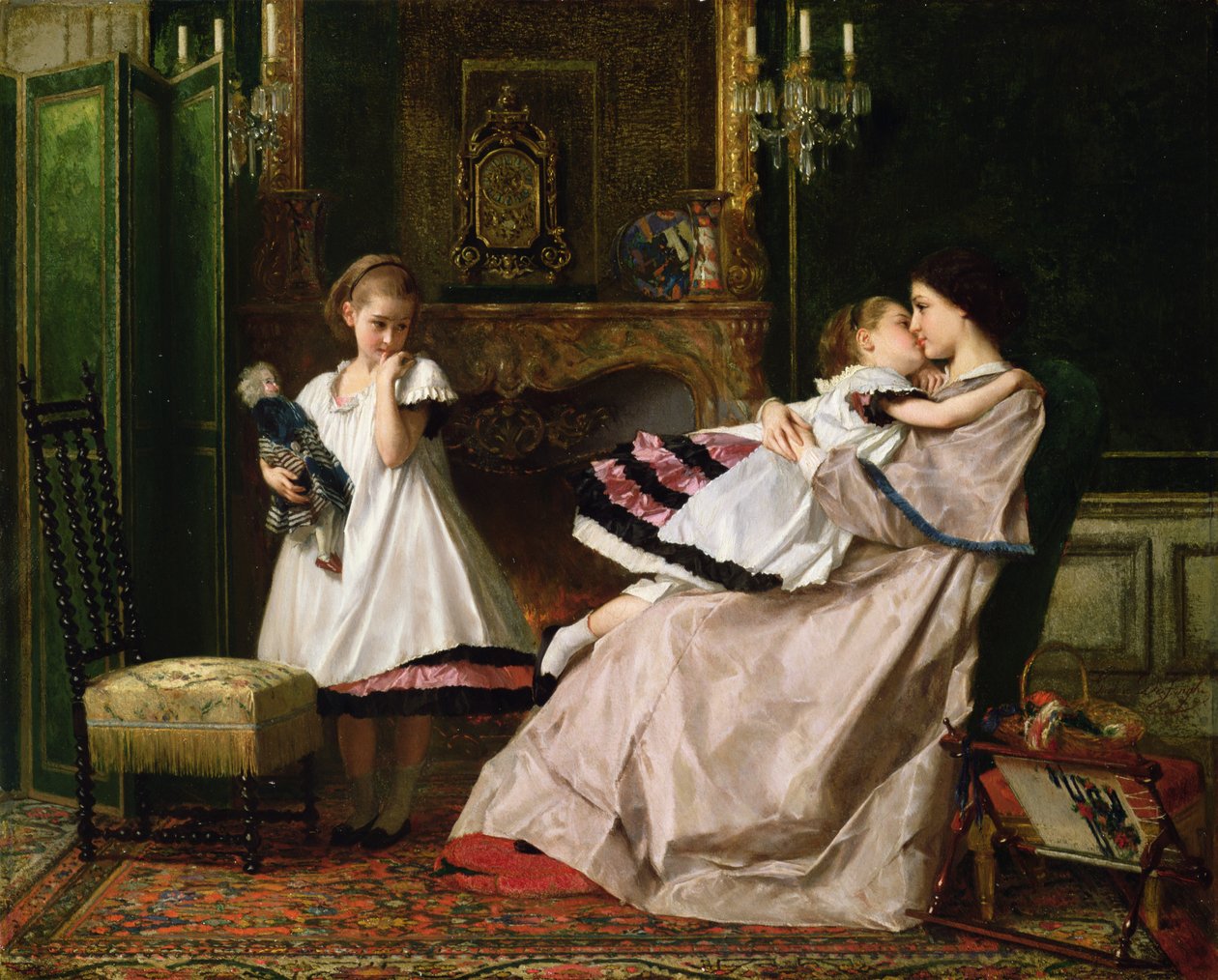 Moderlig kærlighed af Gustave Léonard de Jonghe