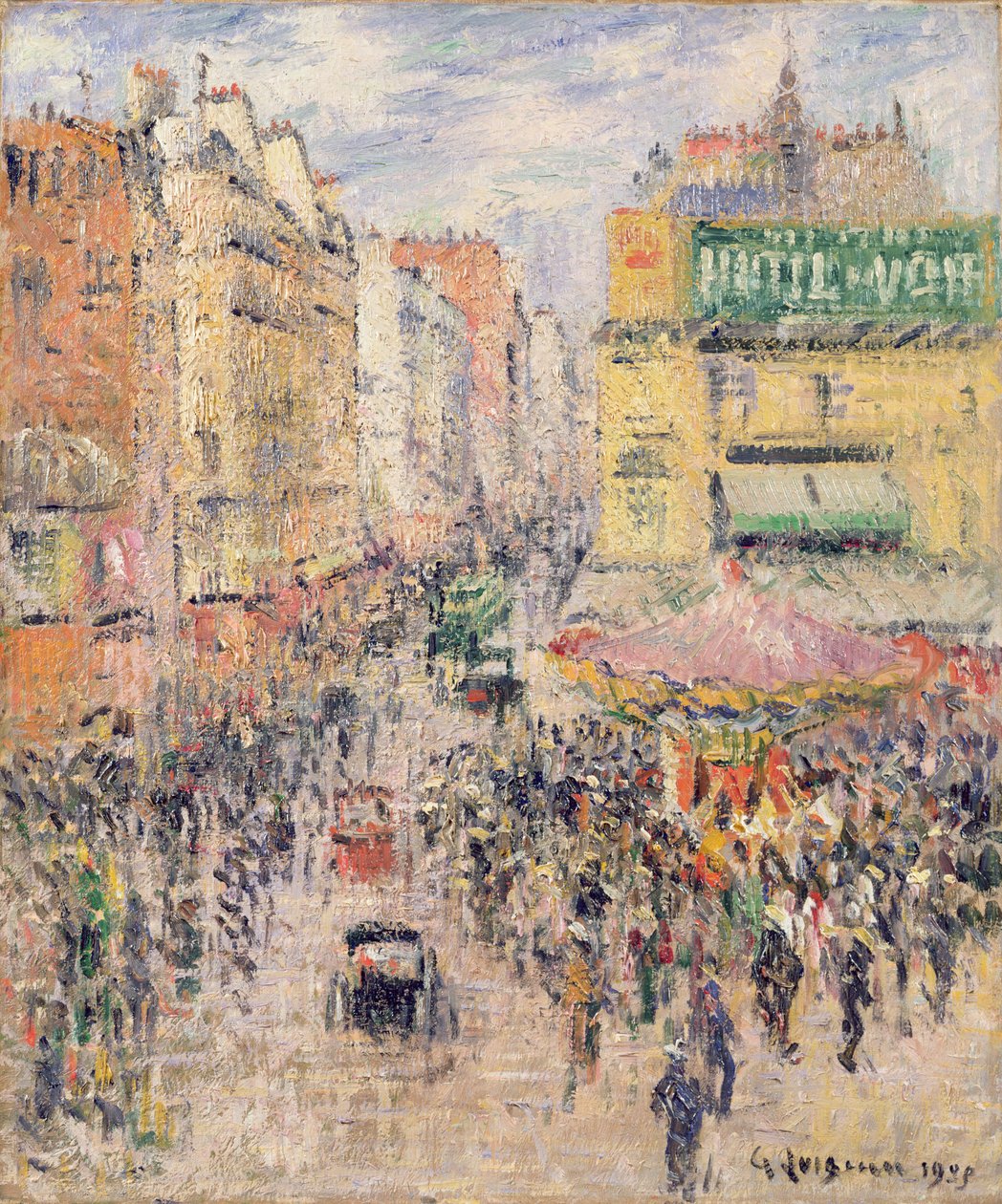 Rue de Clignancourt, 1925 af Gustave Loiseau