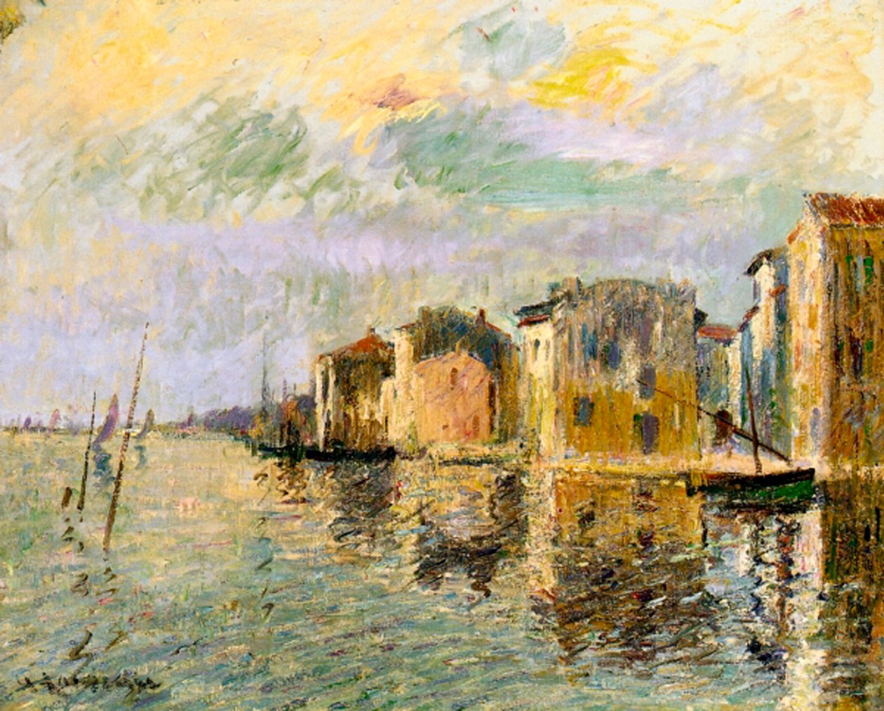 Martigues, Sydfrankrig, ca. 1903 af Gustave Loiseau