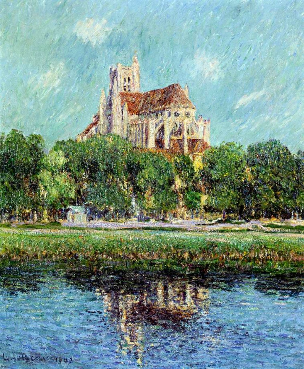 Katedralen i Auxerre, 1907 af Gustave Loiseau