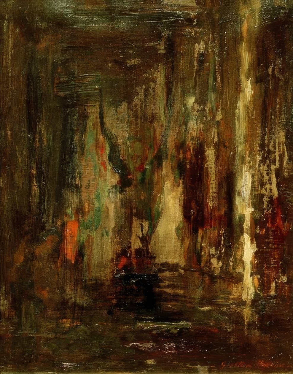Skitse til rejsende Ødipus af Gustave Moreau