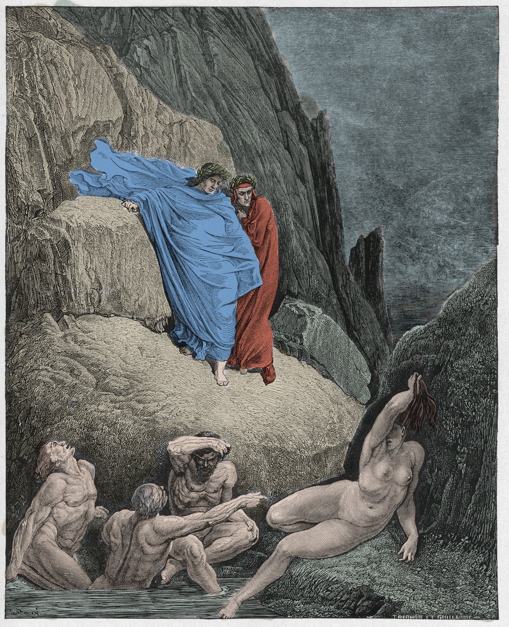 Inferno, Canto 18 : Virgil viser Dante Thais