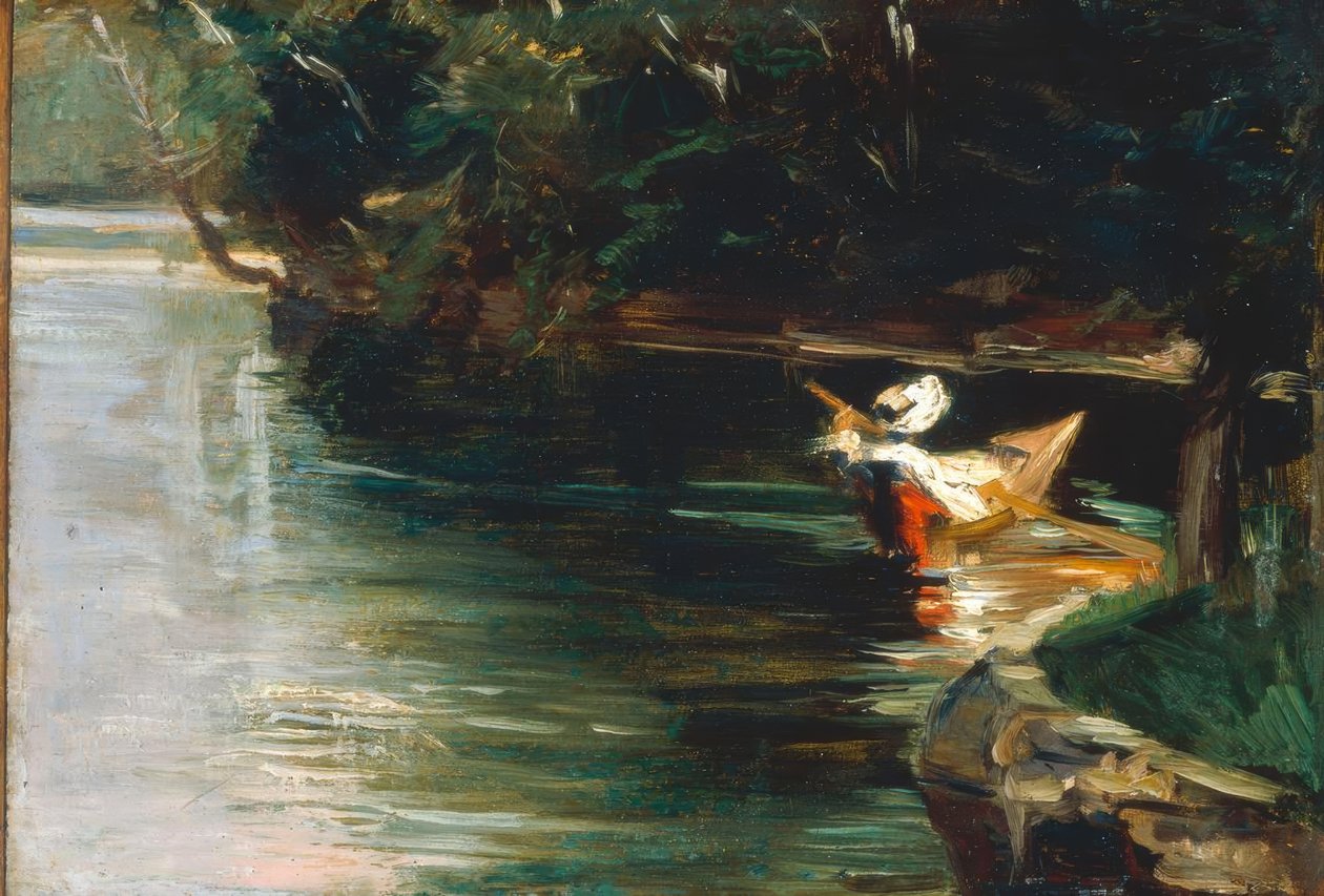 Yerres bredder af Gustave Caillebotte