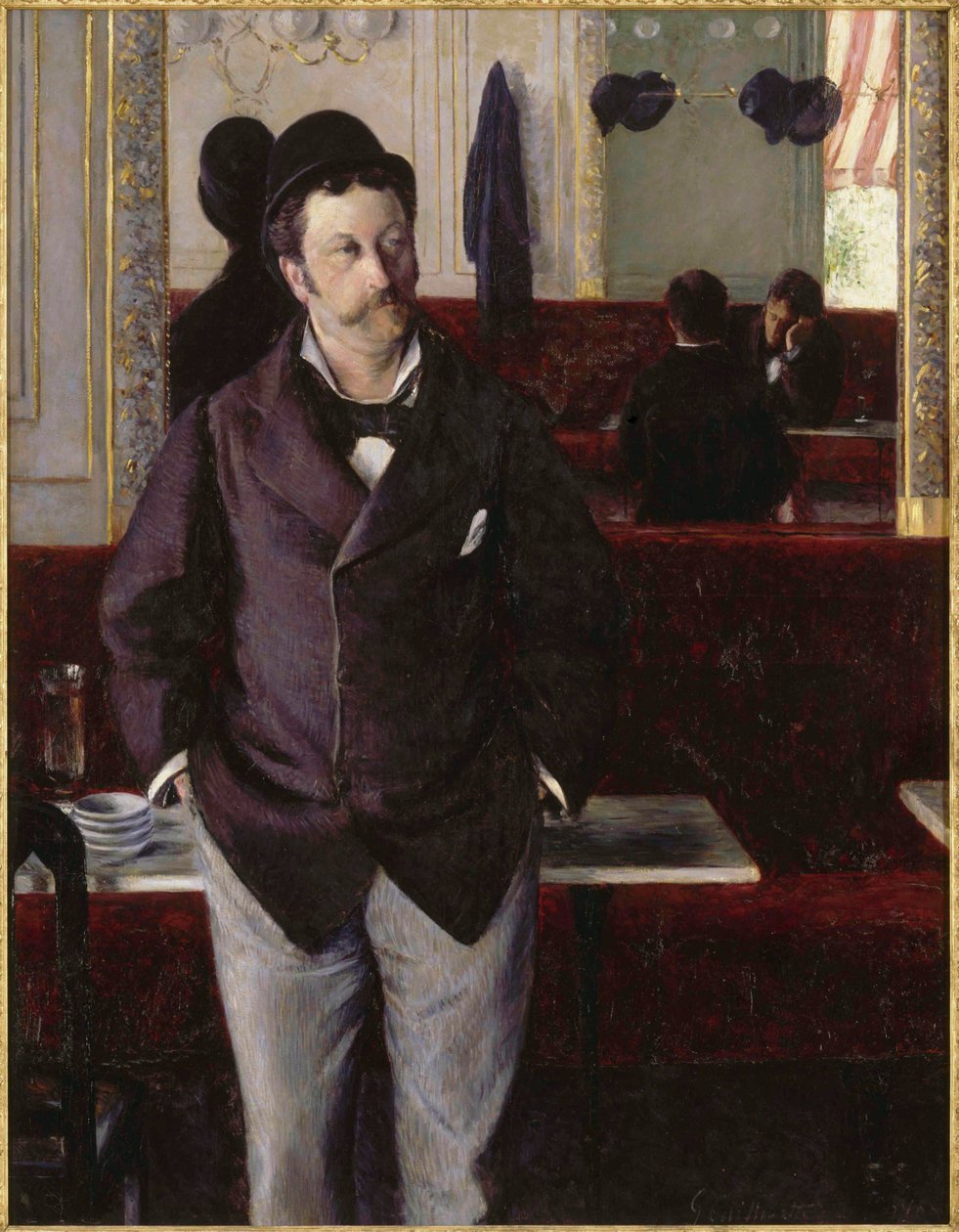 På en café, 1880. af Gustave Caillebotte
