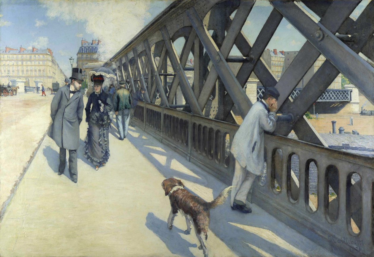 Europas bro, 1876. af Gustave Caillebotte