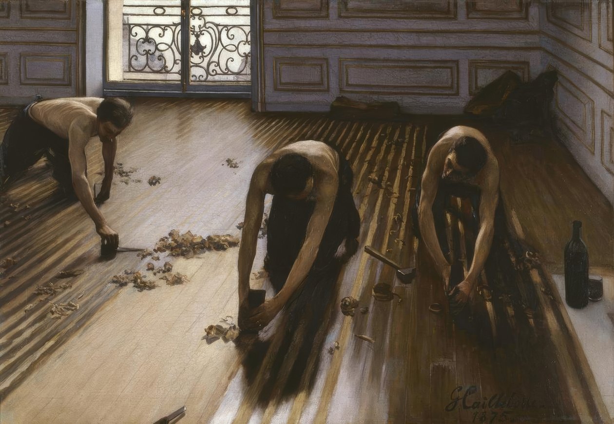 Gulvhøvler af Gustave Caillebotte