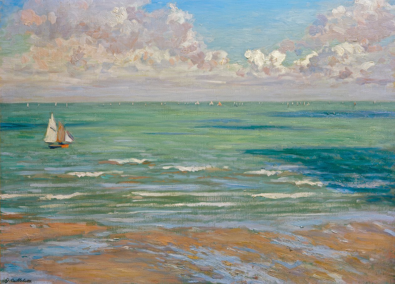 Marine (ud. Marine, regattaer i Villers) af Gustave Caillebotte