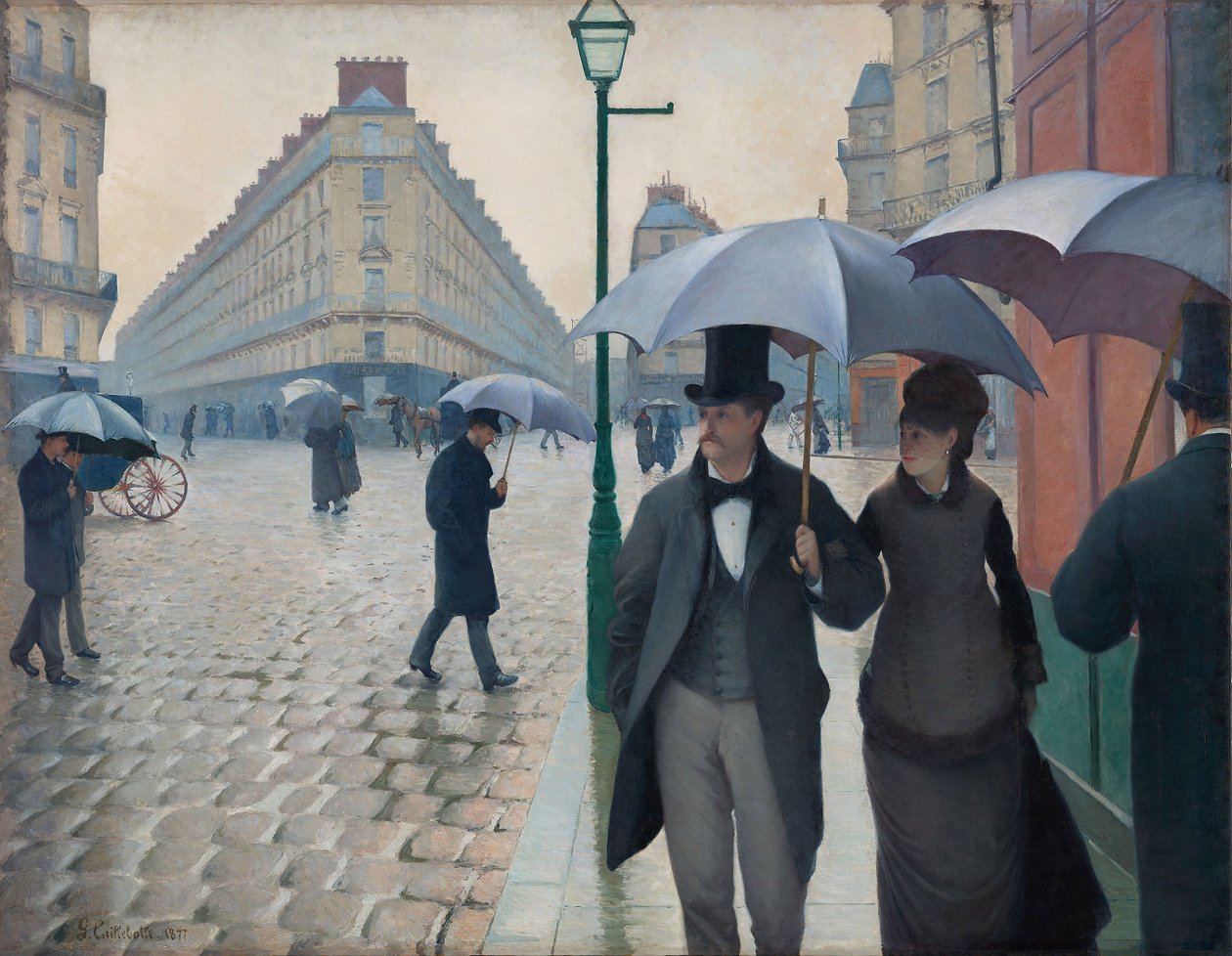 Paris Street, regnvejrsdag af Gustave Caillebotte