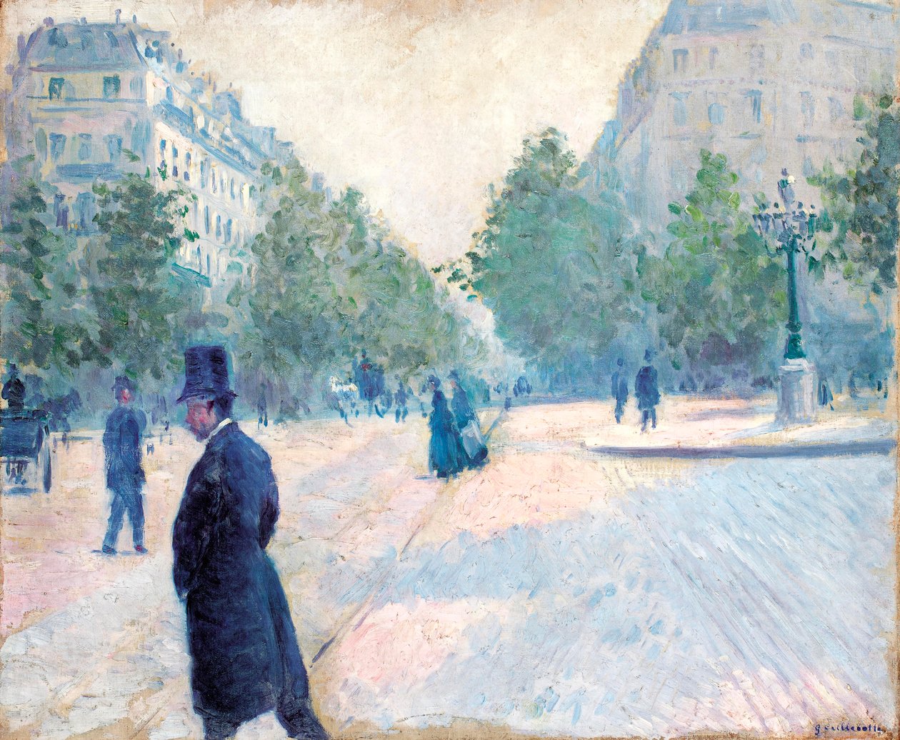Place Saint Augustin, Misty Weather, 1878 af Gustave Caillebotte