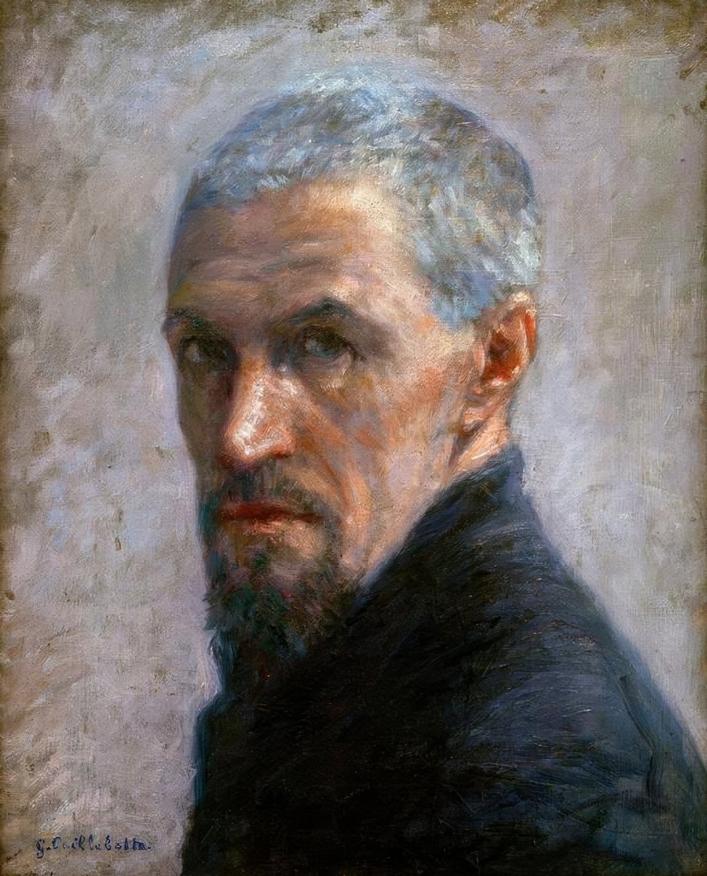 Portræt af kunstneren af Gustave Caillebotte