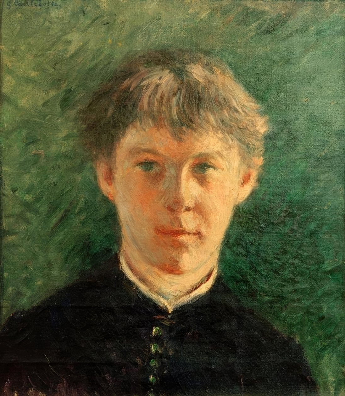 Portræt af en universitetsstuderende af Gustave Caillebotte