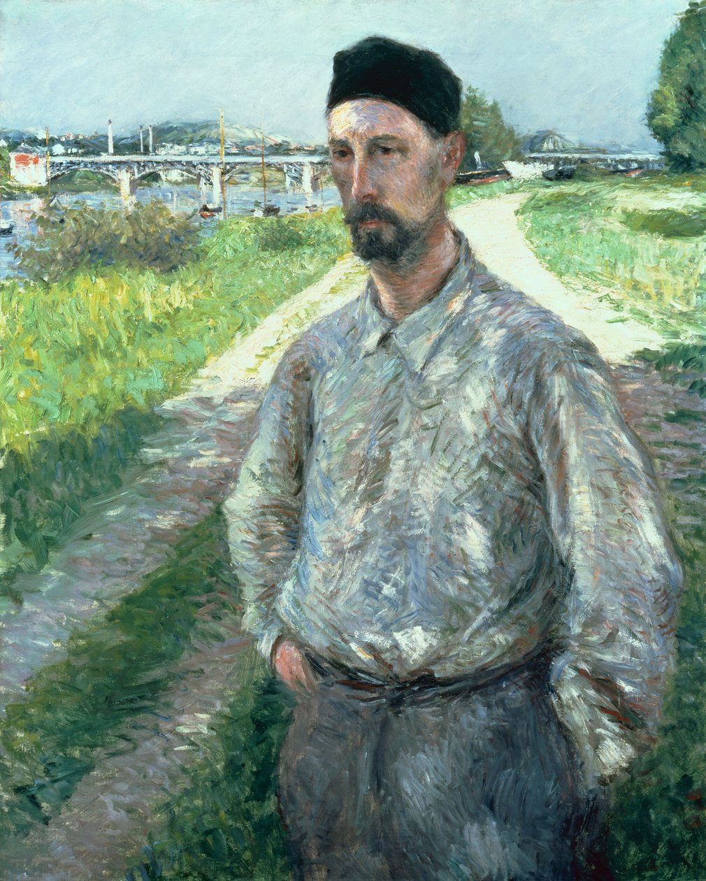 Portræt af Eugene Lamy af Gustave Caillebotte
