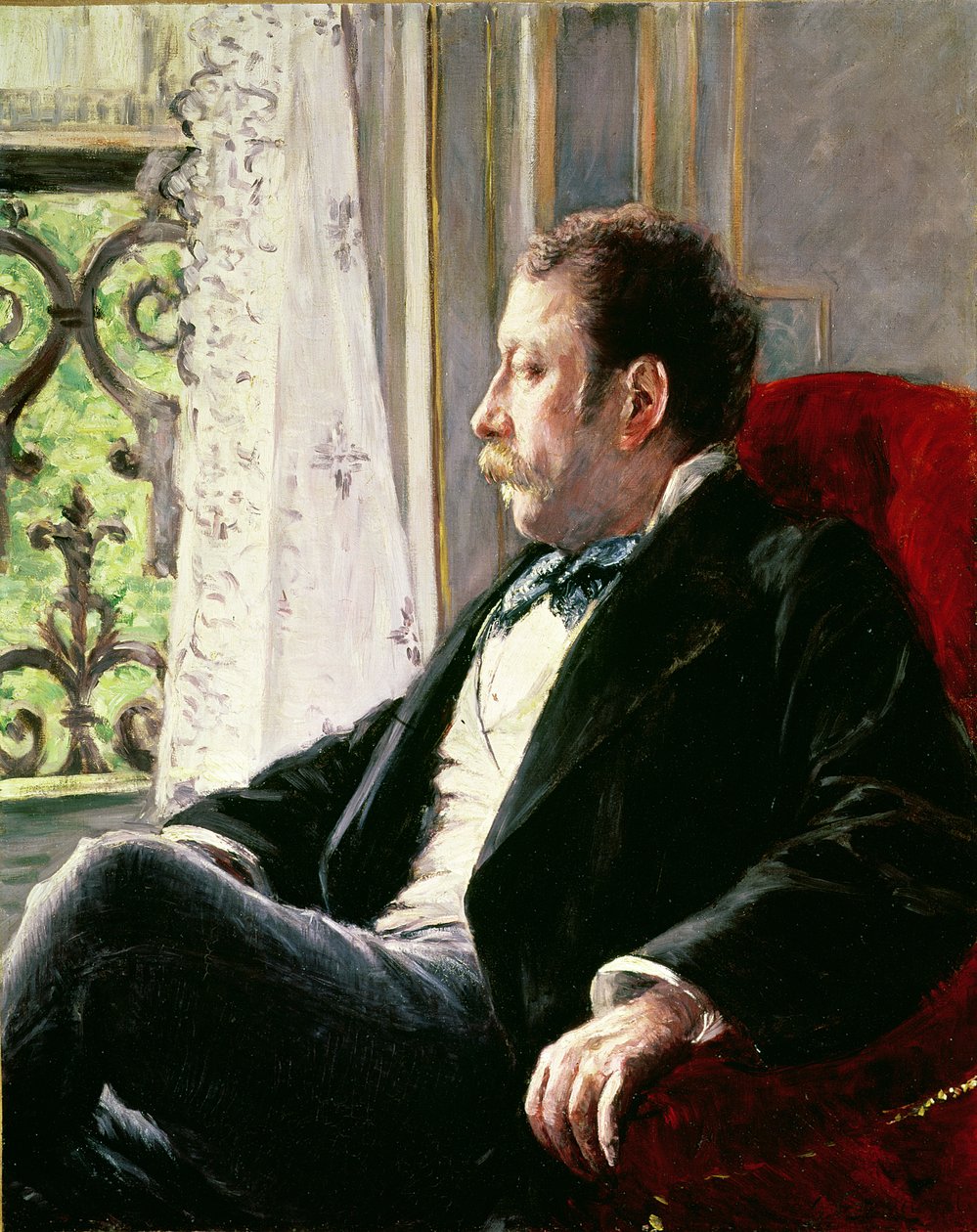 Portræt af en mand af Gustave Caillebotte