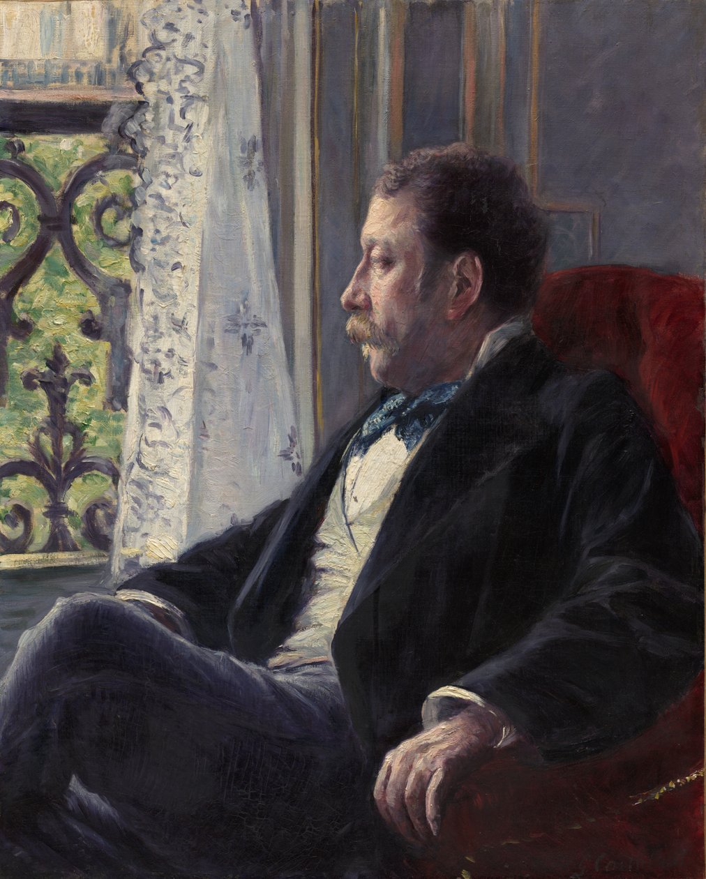 Portræt af en mand, 1880. af Gustave Caillebotte