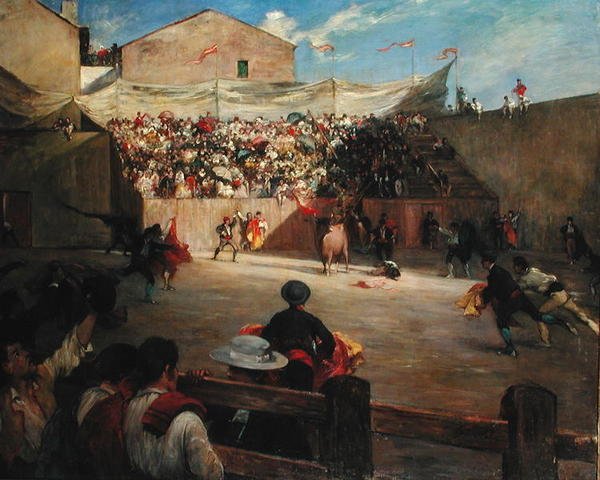 Træningskamp i Biscayen, 1888 af Gustave Colin