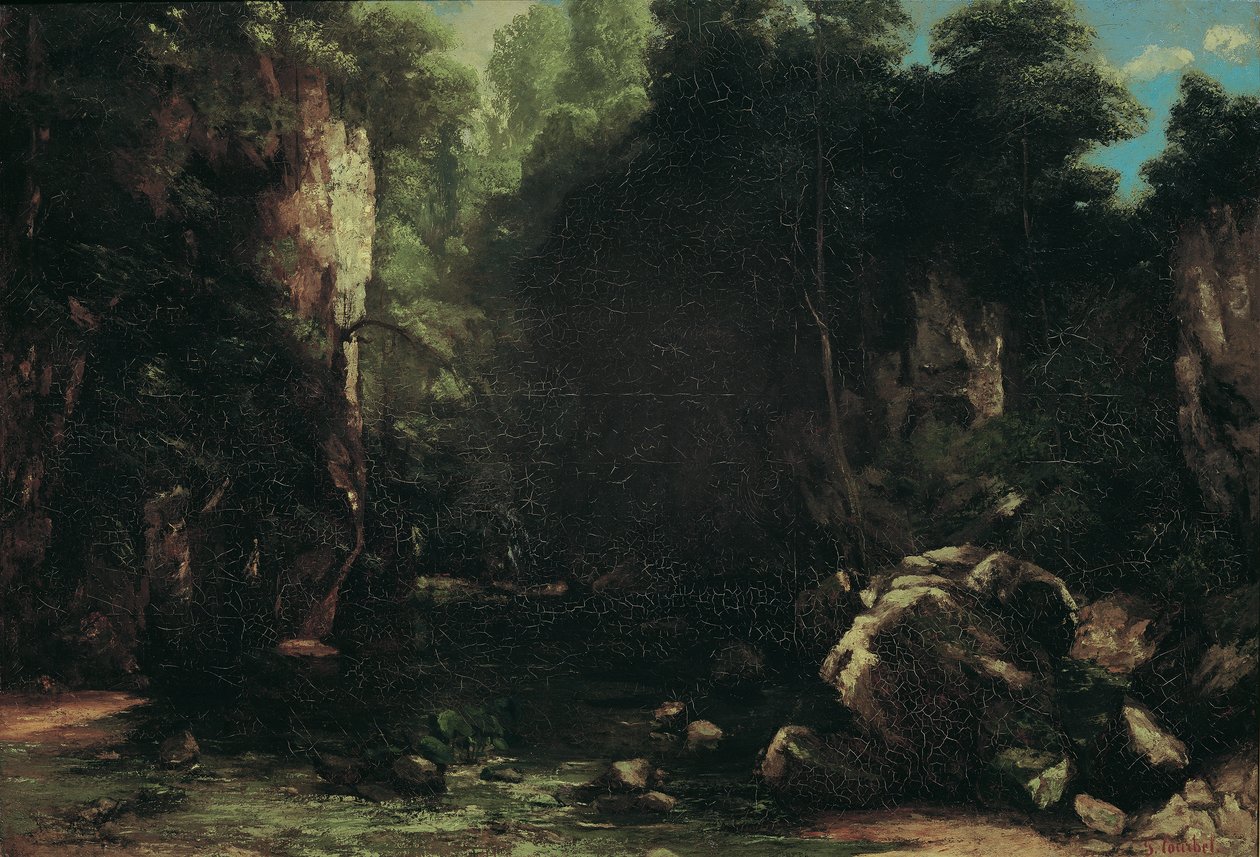 Den skyggefulde bæk af Gustave Courbet