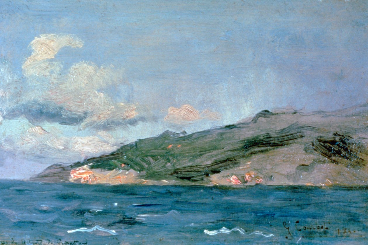 Indgangen til Gibraltarstrædet, 1848. af Gustave Courbet