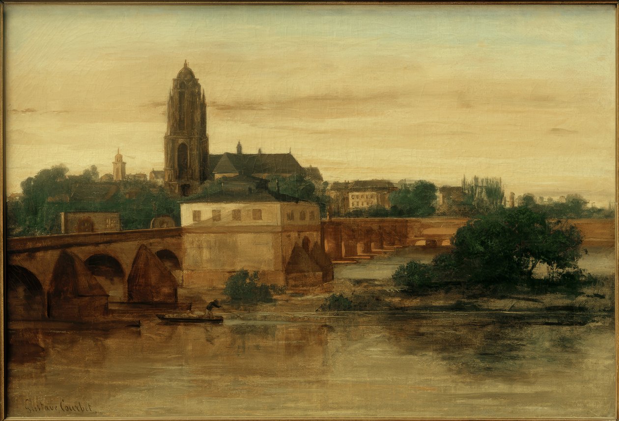 G.Courbet, udsigt over Frankfurt am Main…. af Gustave Courbet