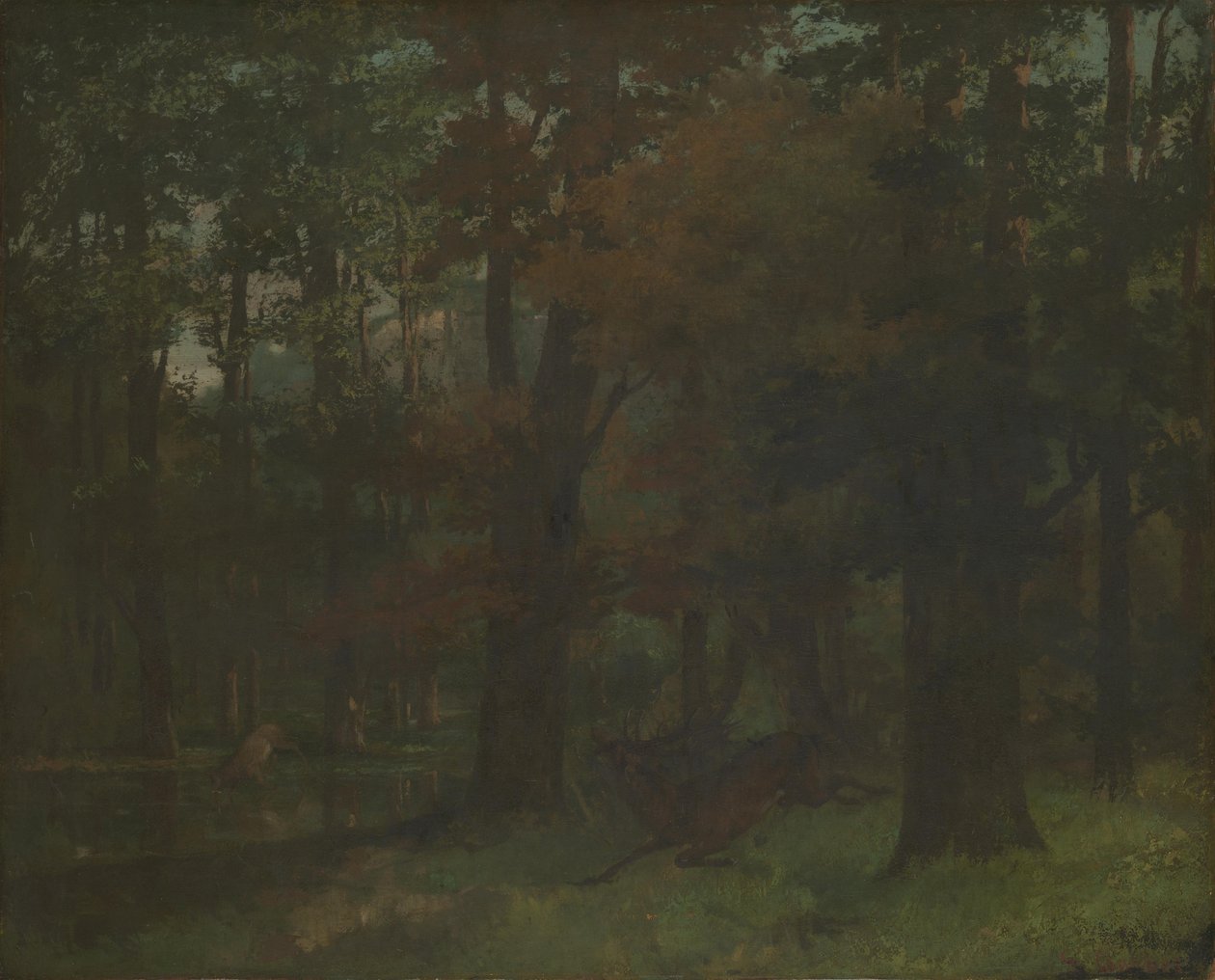 I skoven af Gustave Courbet