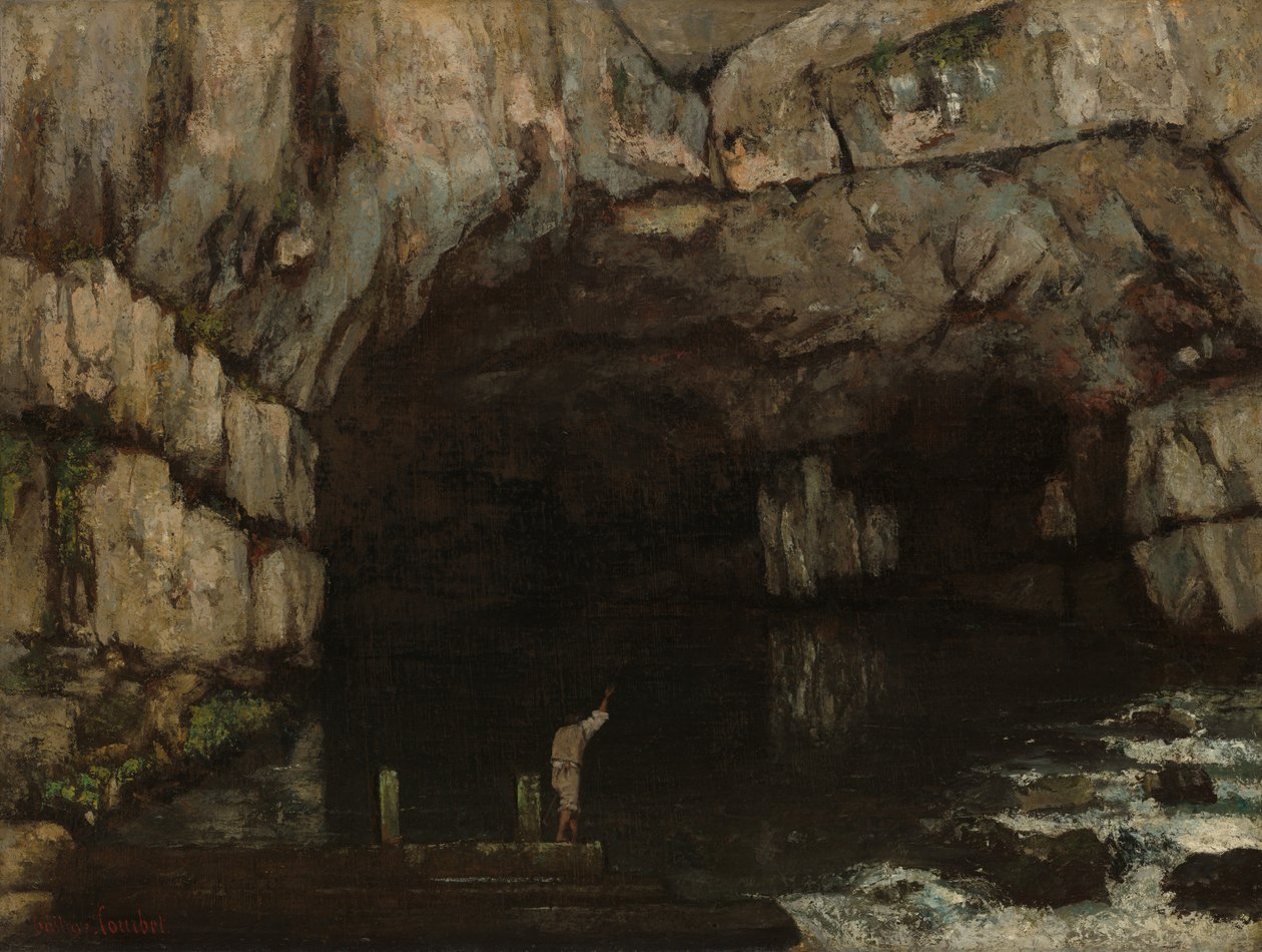 The Cave of the Loue af Gustave Courbet
