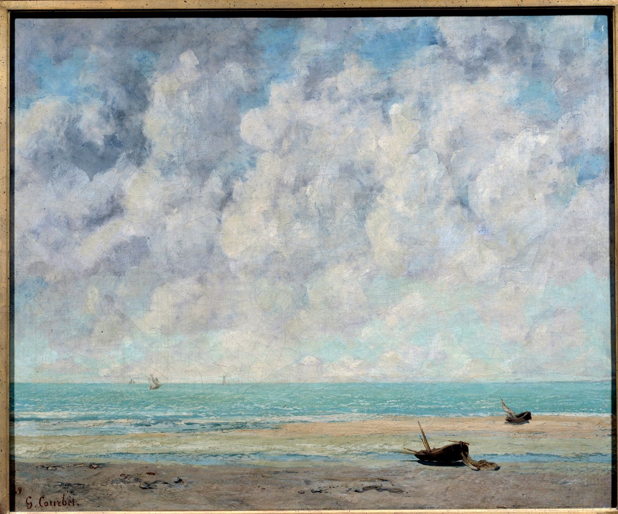 Havet i stille vejr af Gustave Courbet