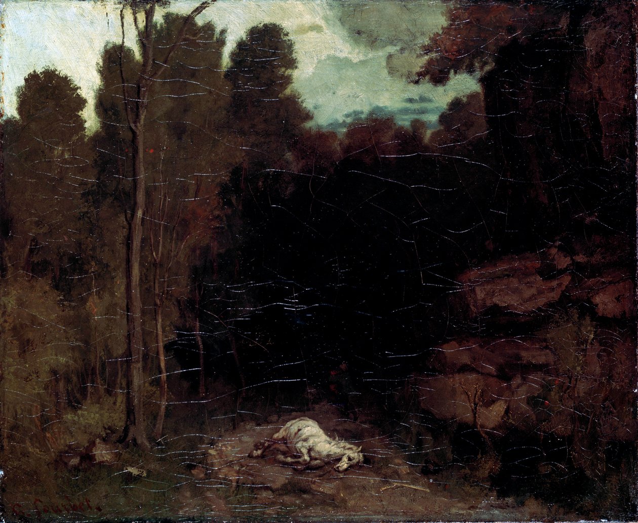Landskab med en død hest, 1850