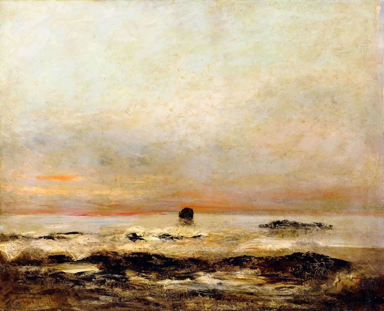 Marine, af Gustave Courbet