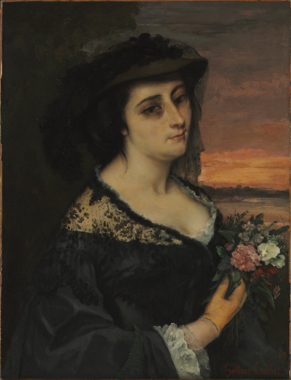 Fru L... (Laure Borreau) af Gustave Courbet