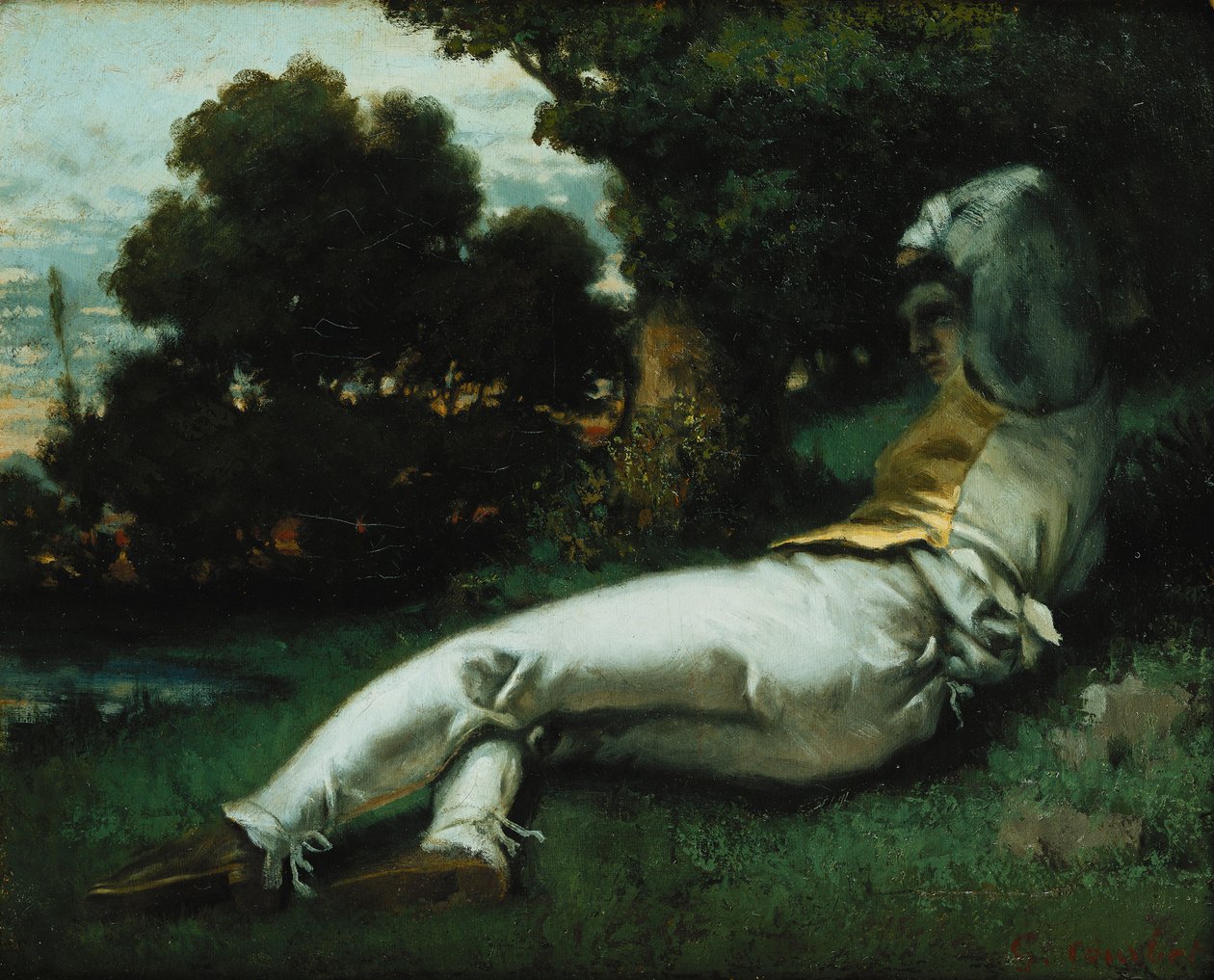 Lur; La Sieste, c.1841-42 af Gustave Courbet
