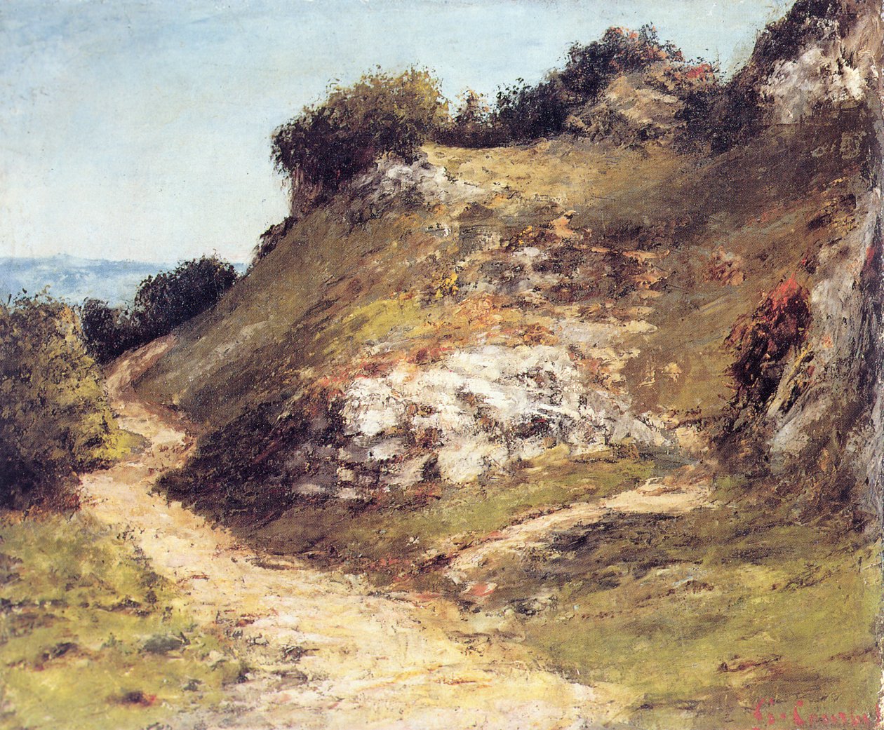 Sti i klipperne af Gustave Courbet